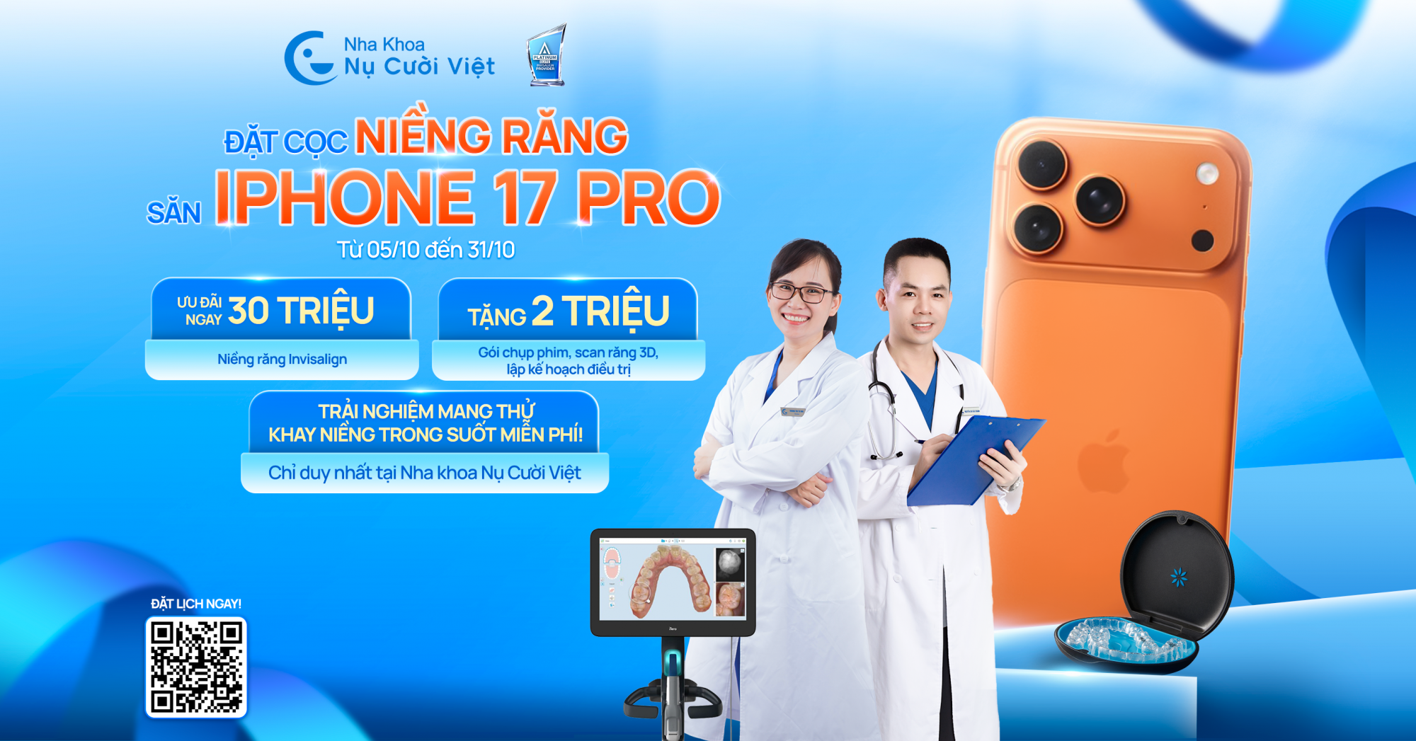 đặt cọc niềng răng săn iphone 17 pro