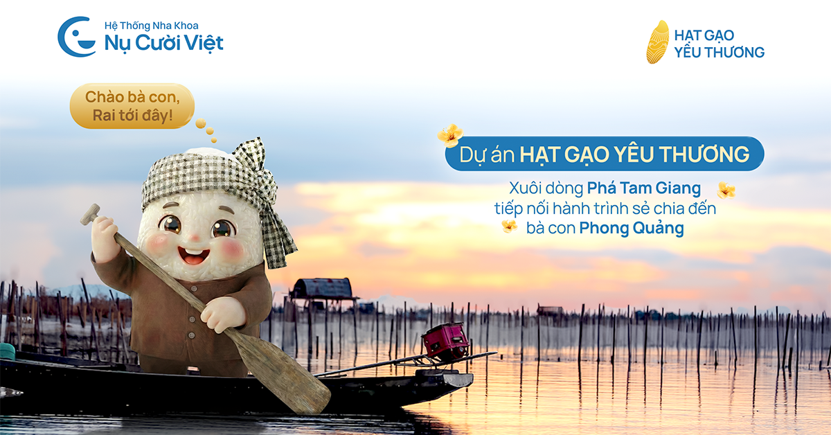 dự án hạt gạo yêu thương trao quà phường phong quảng