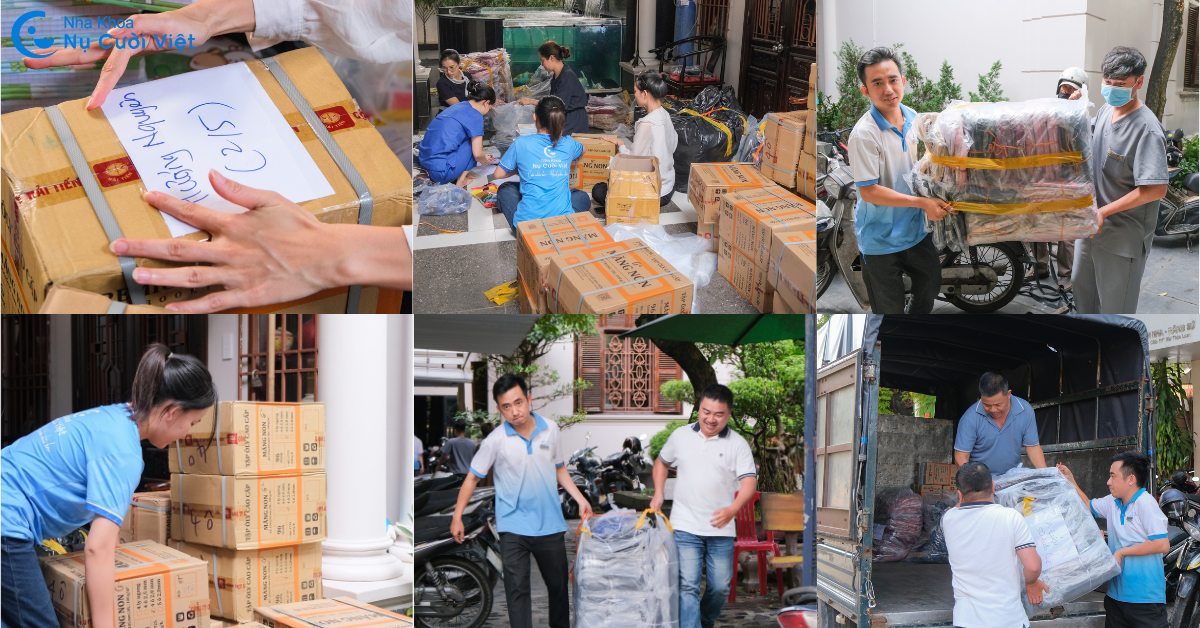 dự án nâng bước em đến trường 2025 của nha khoa nụ cười việt