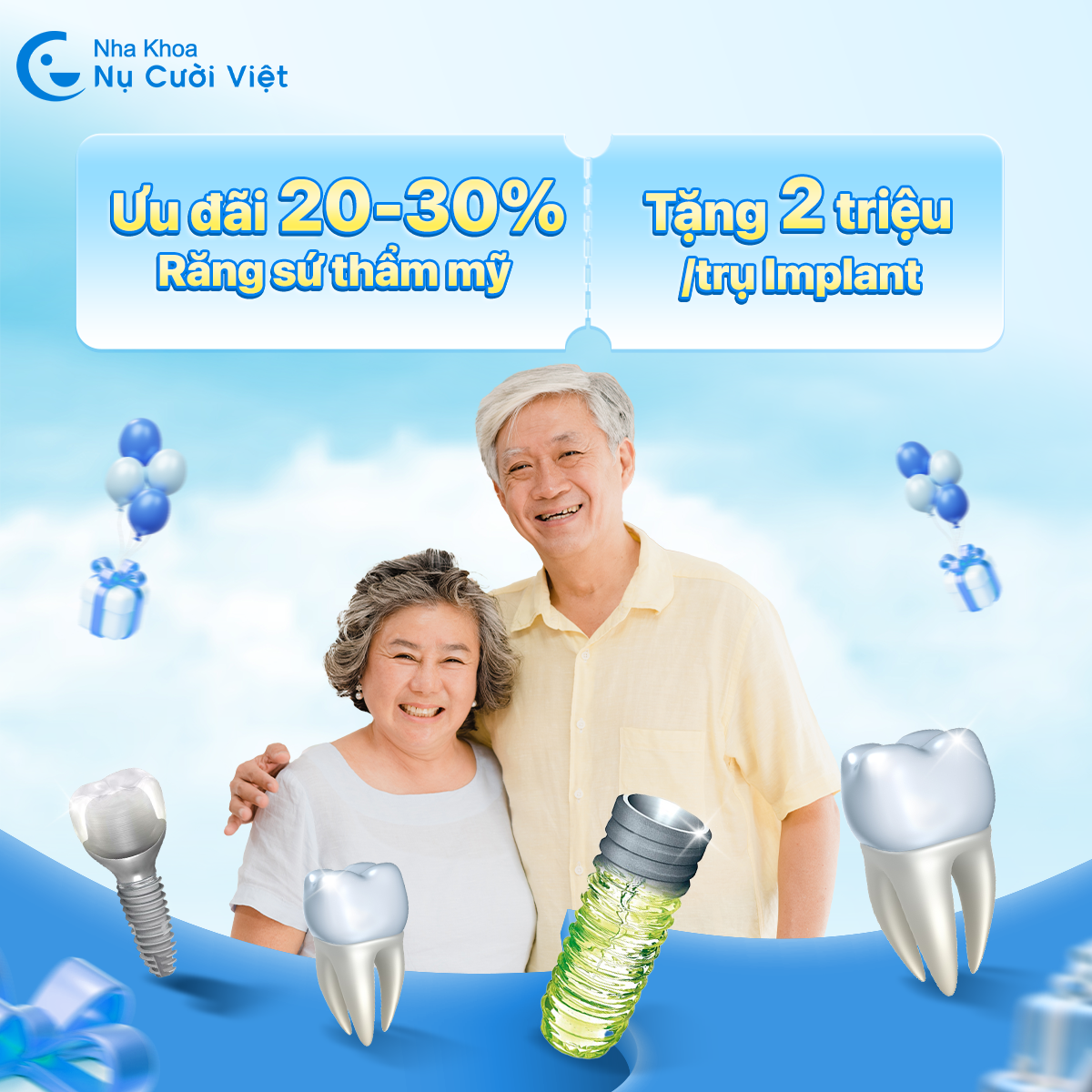 ngàn ưu đãi vạn tri ân đại điện sinh nhật nha khoa nụ cười việt