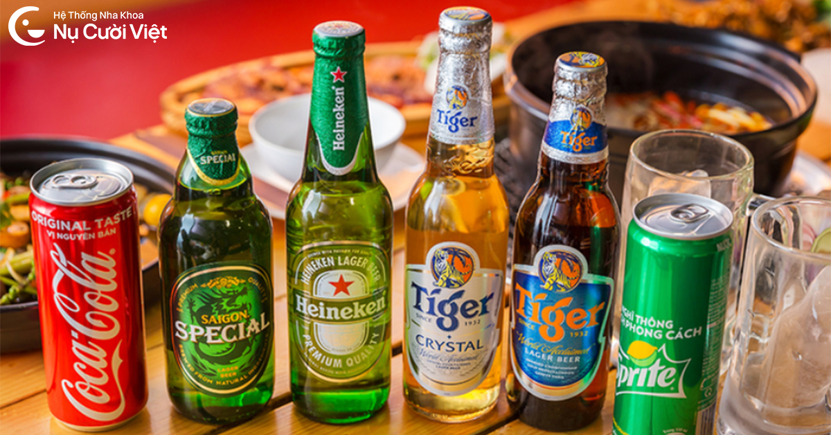 nguyên nhân ảnh hưởng sức khỏe răng miệng dịp tết bia rượu
