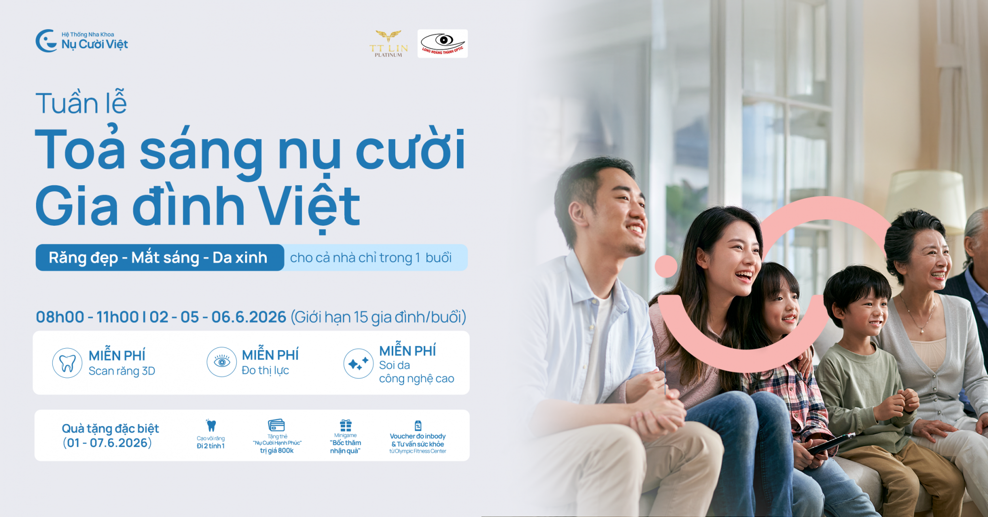 TUẦN LỄ KHÁM SỨC KHỎE GIA ĐÌNH MIỄN PHÍ