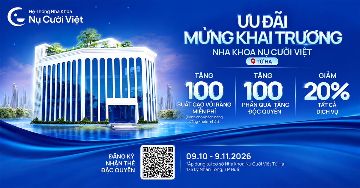 khai trương nha khoa nụ cười việt tứ hạ